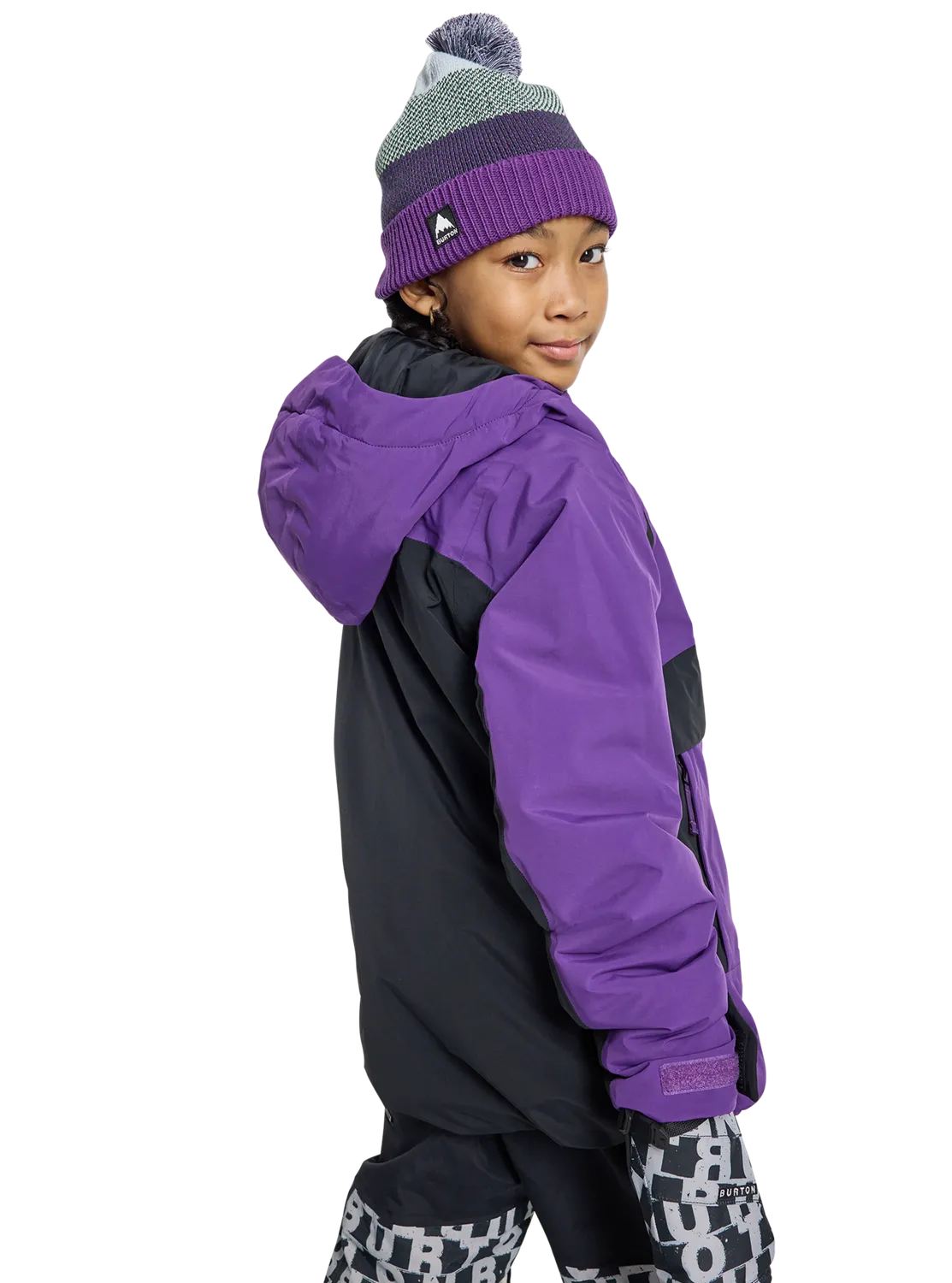 Burton Ascutney 2L barn skidjacka Imperial Purple vattentät
