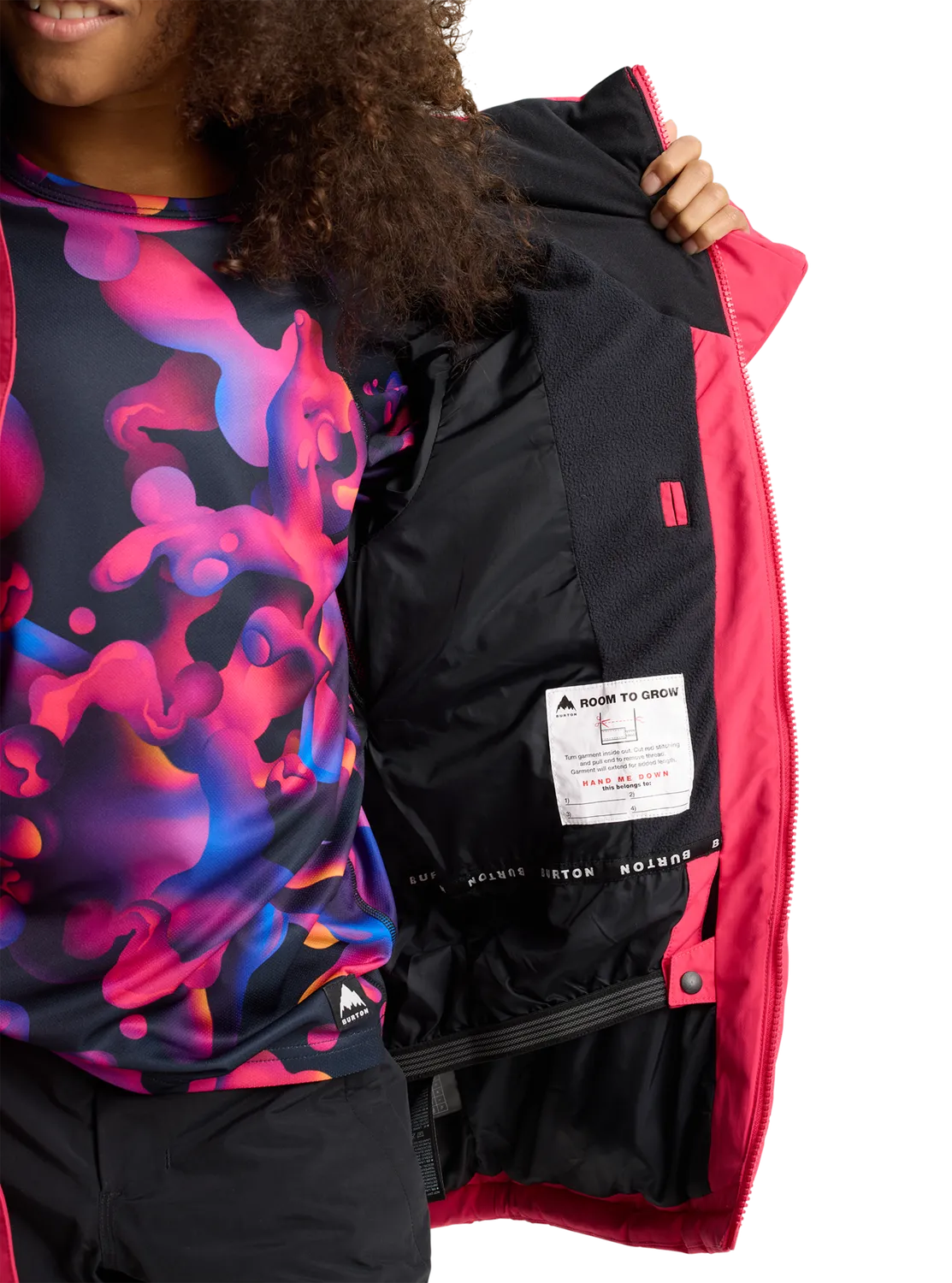 Burton Spindal 2L skidjacka barn Azalea Pink isolerad