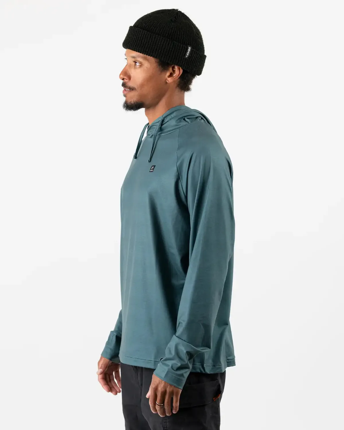Jones Shastarama Recycled hoodie herr Atlantic Blue