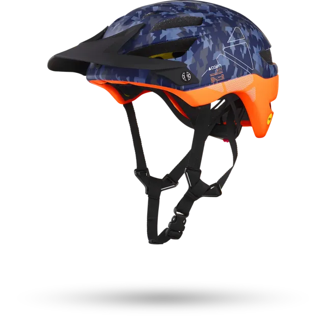 Cairn Rift MIPS cykelhjälm mat blue camo stötdämpande