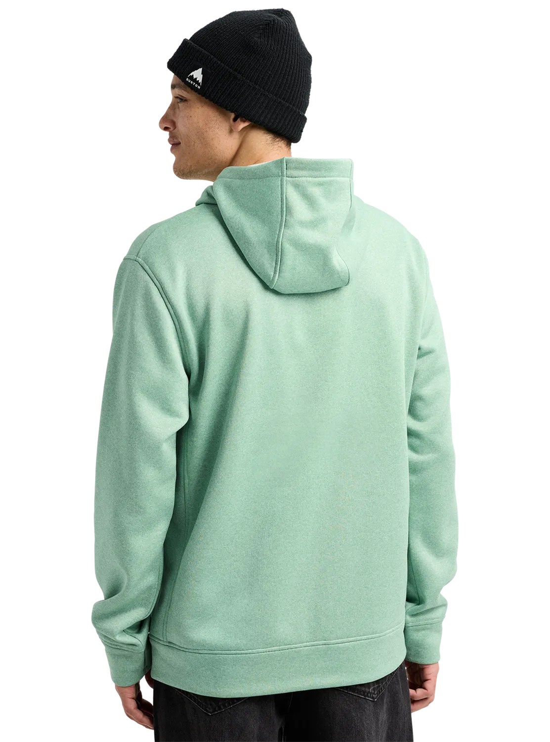 Burton Oak huvtröja herr Soft Sage full-zip varm