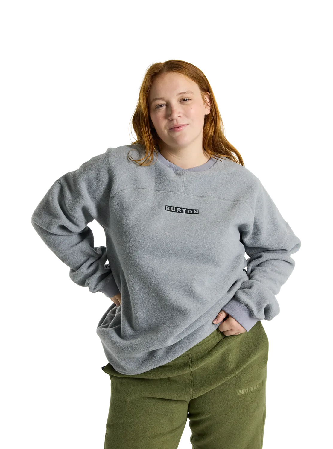 Burton Cinder Crewneck fleecetröja Light Teal