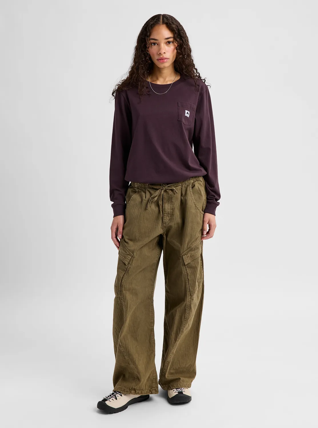 Burton Colfax långärmad t-shirt Bear Hug Brown bomull