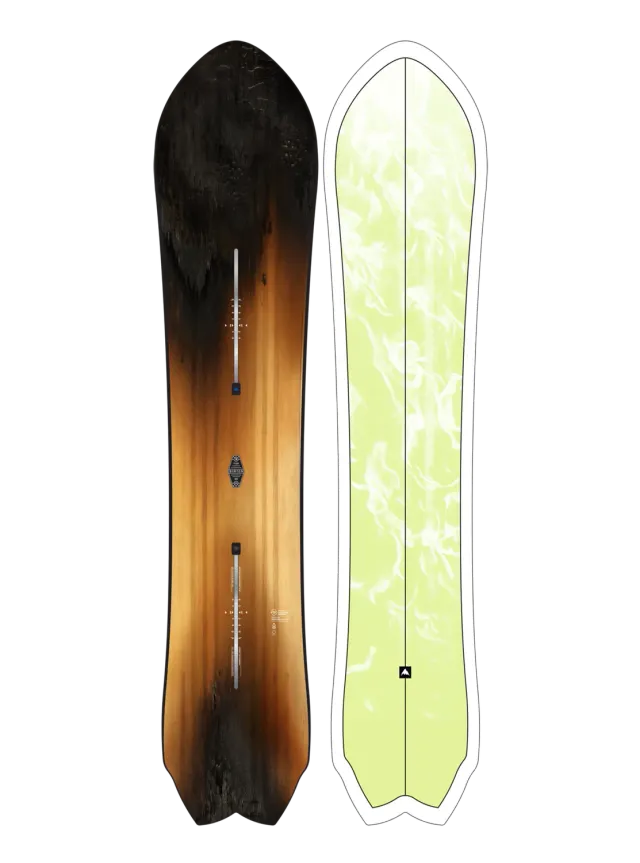 Burton 3D Fish Directional Flat Top snowboard 156