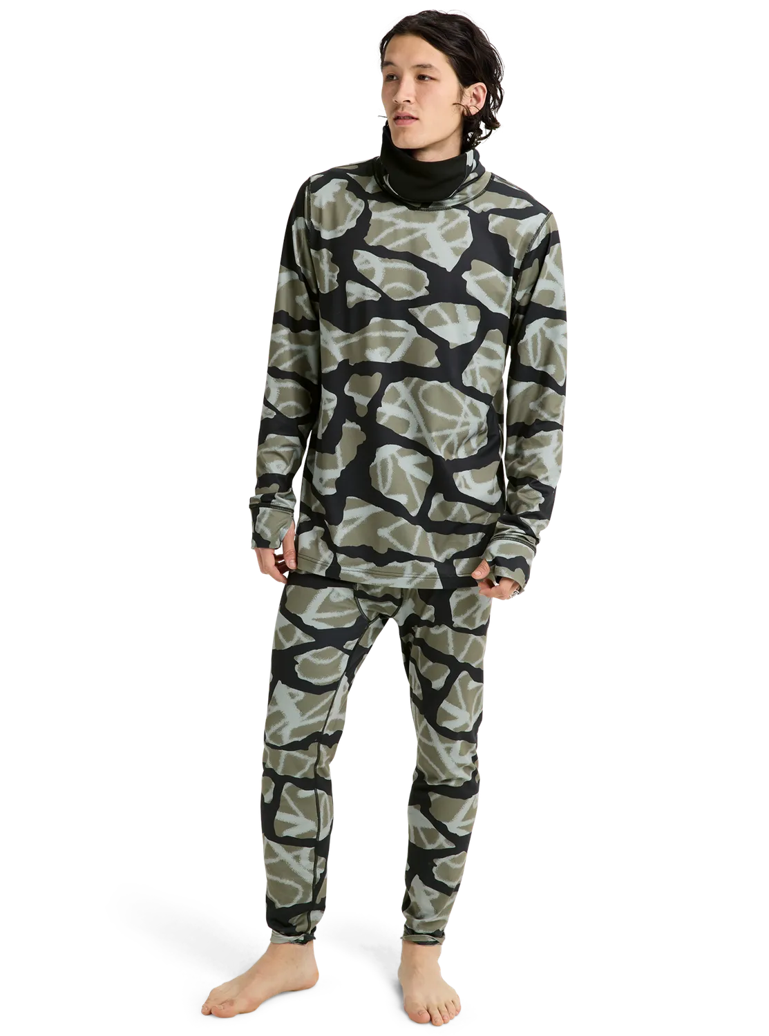 Burton Midweight Long Neck underställströja True Black mellanvarm