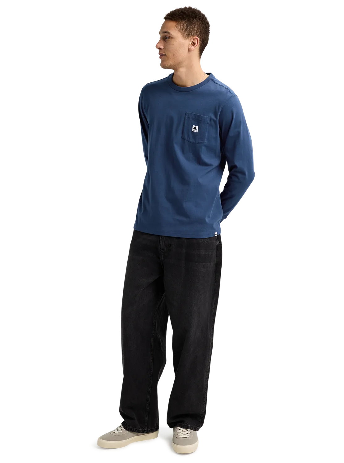 Burton Colfax långärmad t-shirt Nightfall ekologisk bomull