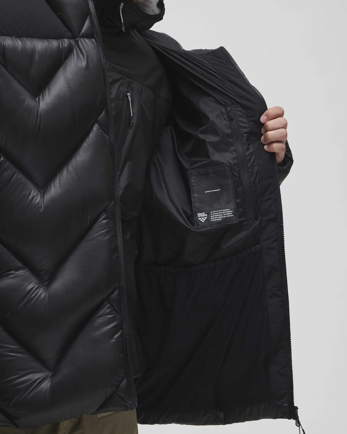 Black Crows Big Plumis dunjacka svart unisex