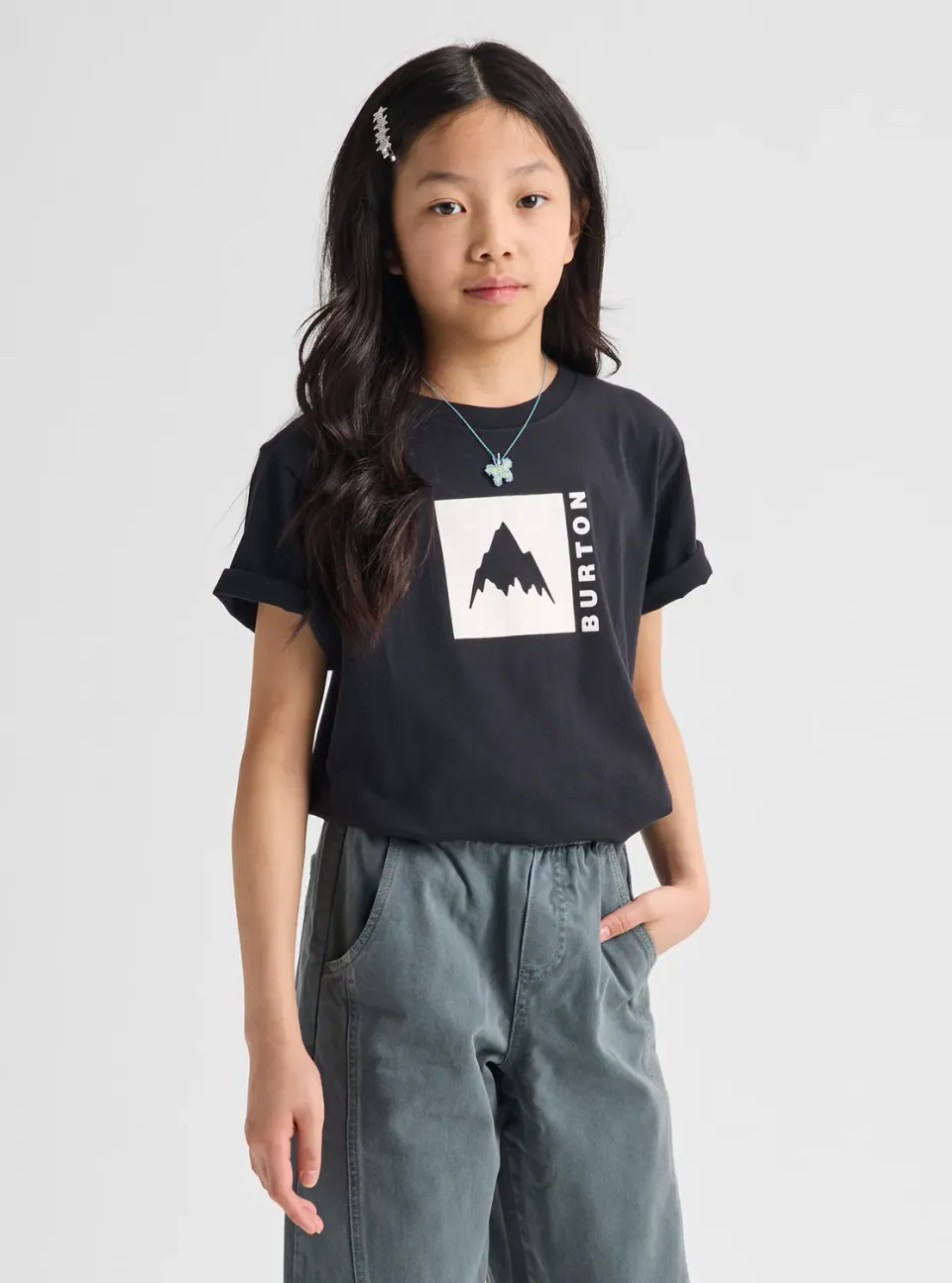 Burton Classic Mountain t-shirt barn moondust purple