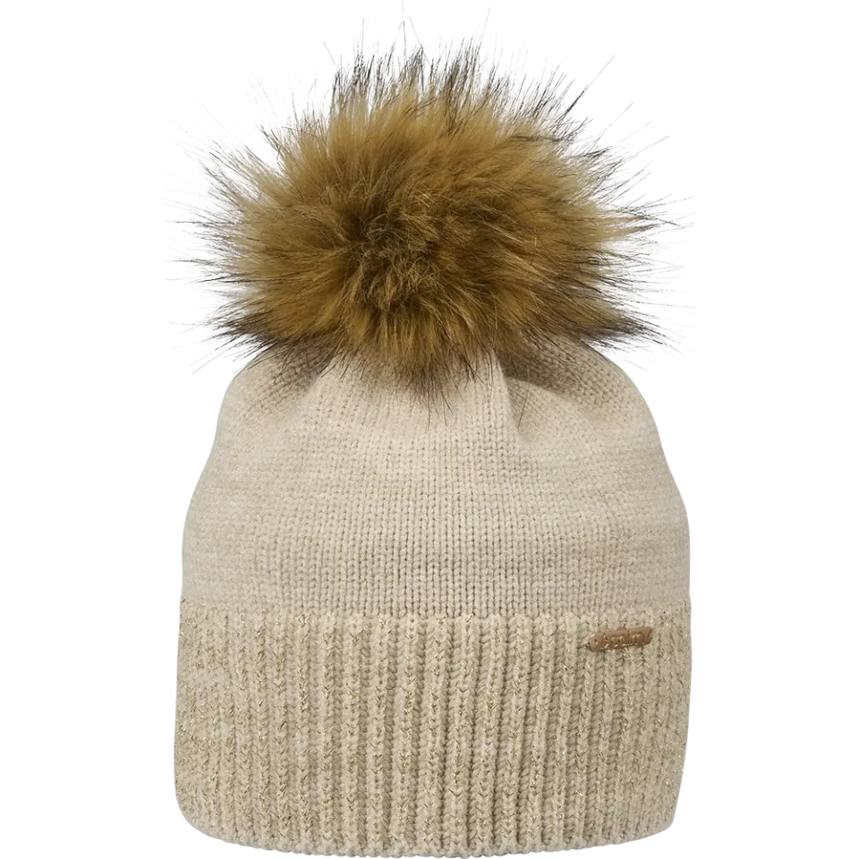 Cairn Henda Hat skidmössa cream tofs elegant
