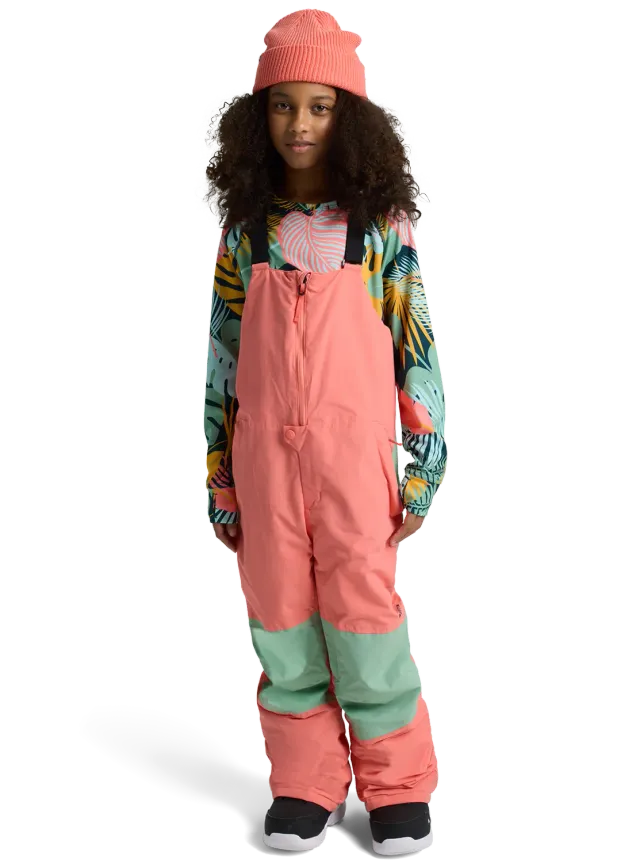 Burton Skylar 2L bib-byxor barn Peach Echo vattentät