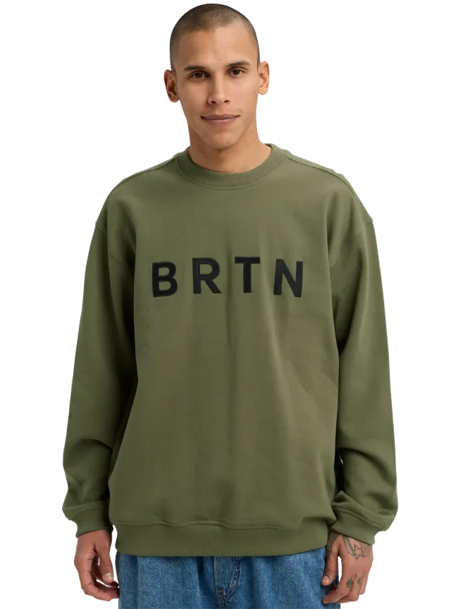 Burton BRTN Crew Sweatshirt Forest Moss ekologisk bomull