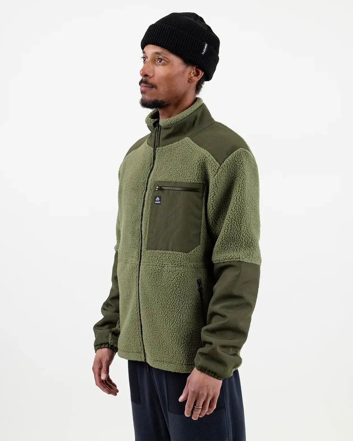 Jones Base Camp Recycled Fleece 2026 fleecejacka moss green