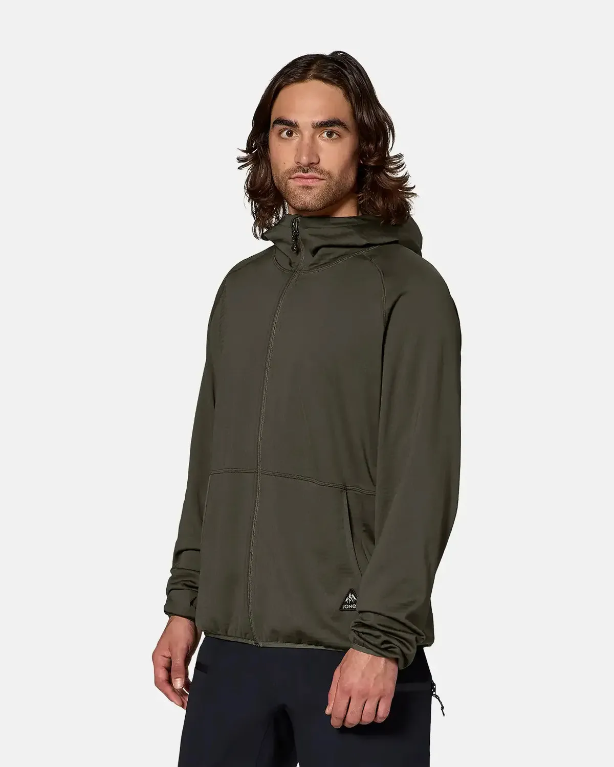 Jones Flagship Grid Fleece Hooded jacka stretch herr
