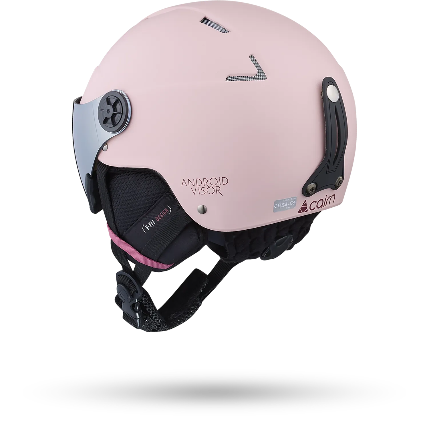 Cairn Android Visor skidhjälm Powder Pink visirhjälm