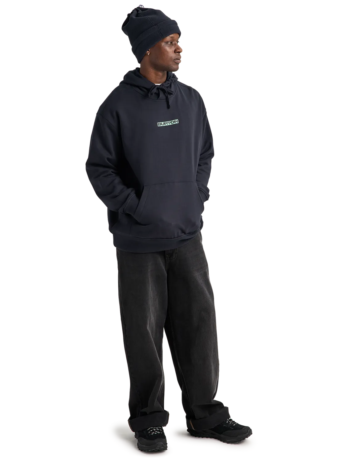 Burton From Burton to the World hoodie True Black ekologisk