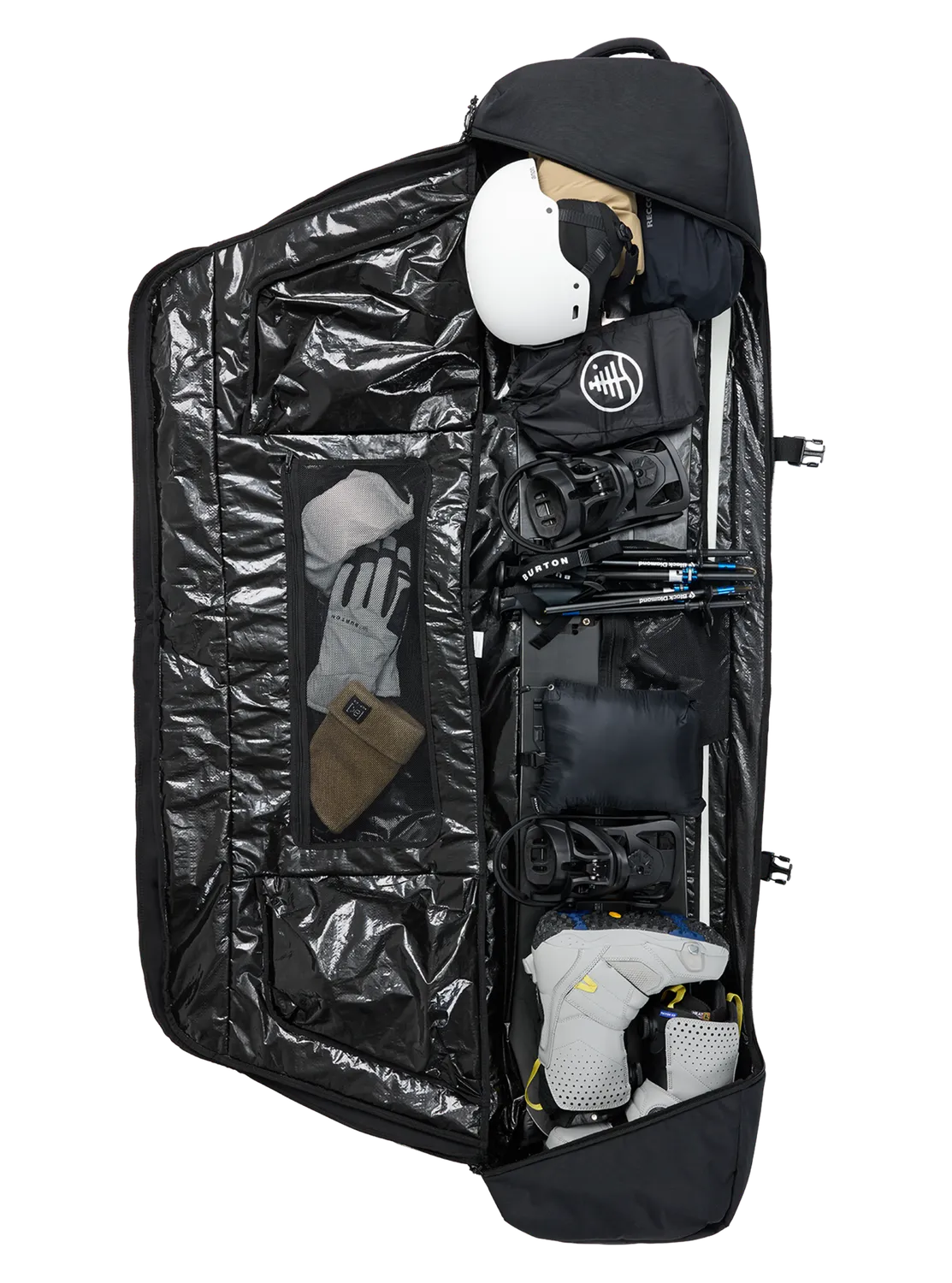Burton Wheelie Flight Attendant snowboardbag 166 Keel Camo vadderad