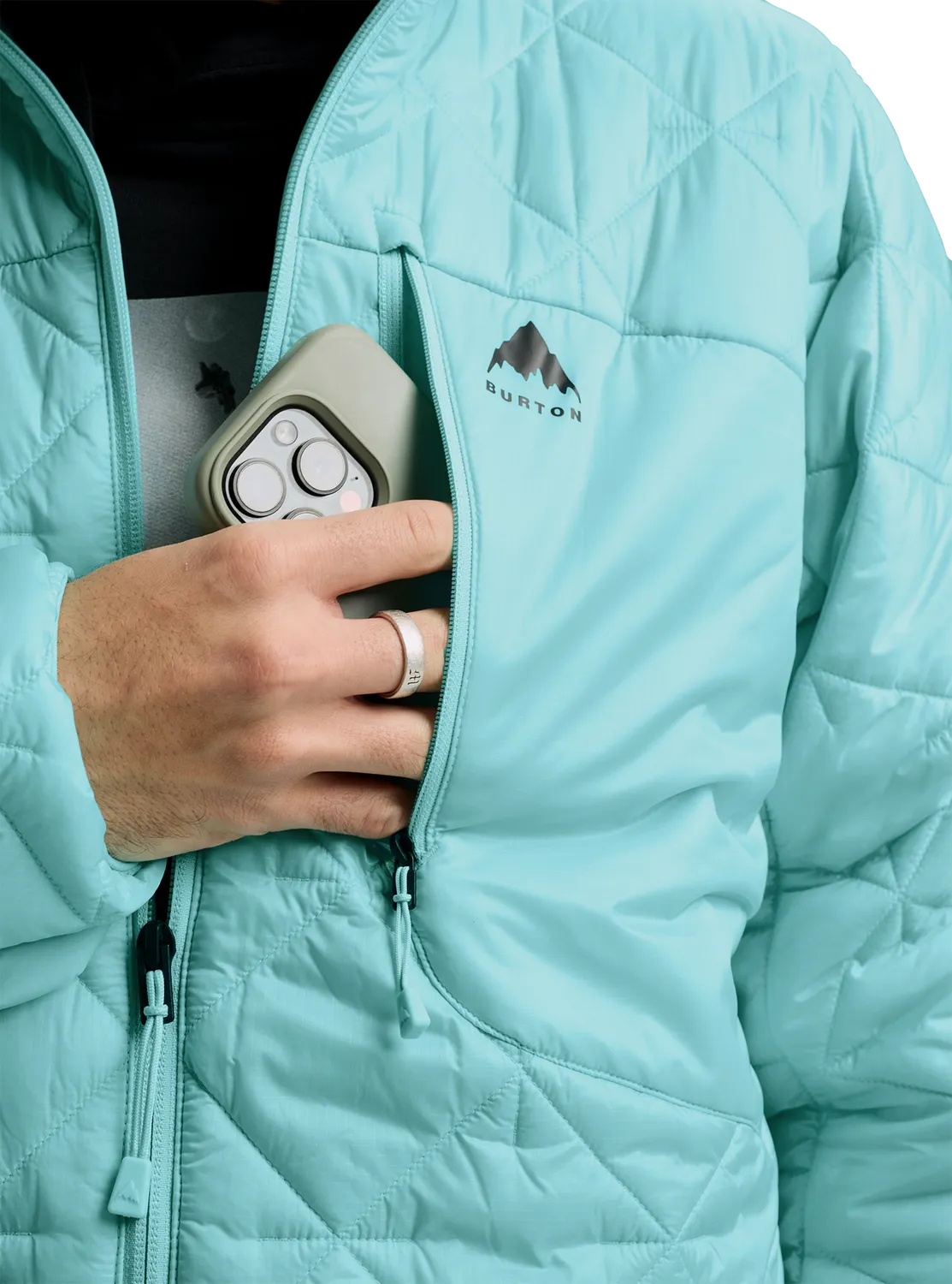 Burton Reserve syntetjacka puffer Light Teal packbar