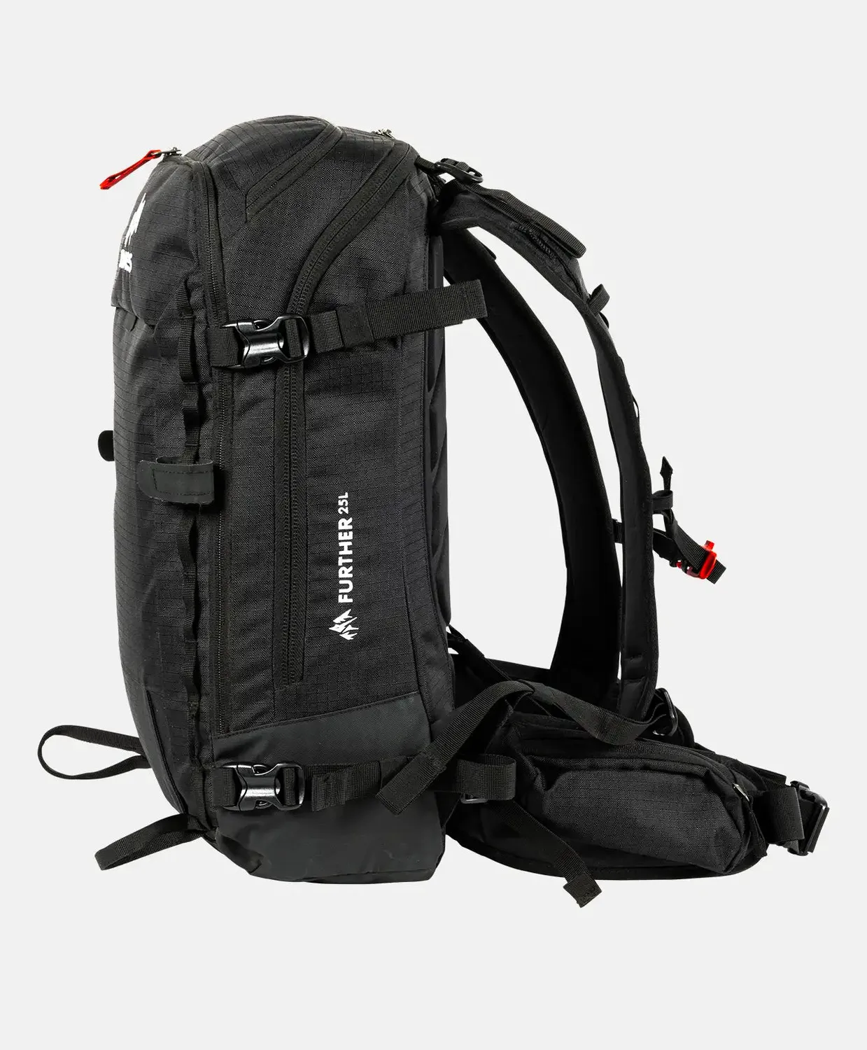 Jones Further 25L ryggsäck Stealth Black touring