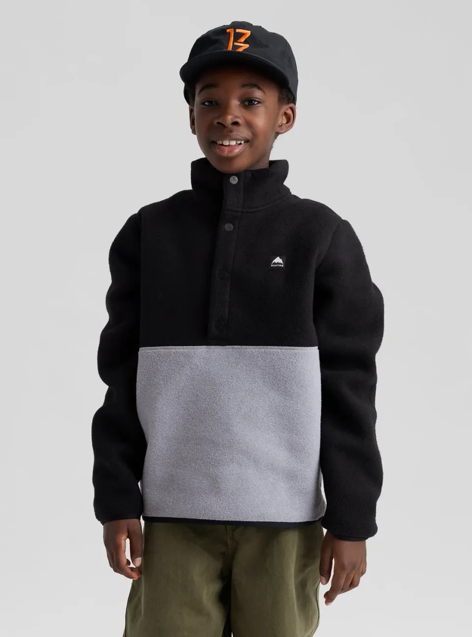 Burton Cinder fleeceanorak barn True Black fleece
