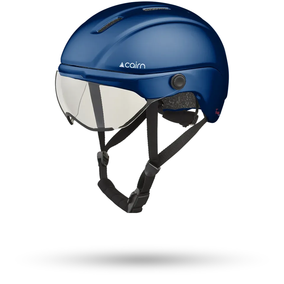 Cairn Fuse Visor cykelhjälm Metallic Navy M-L