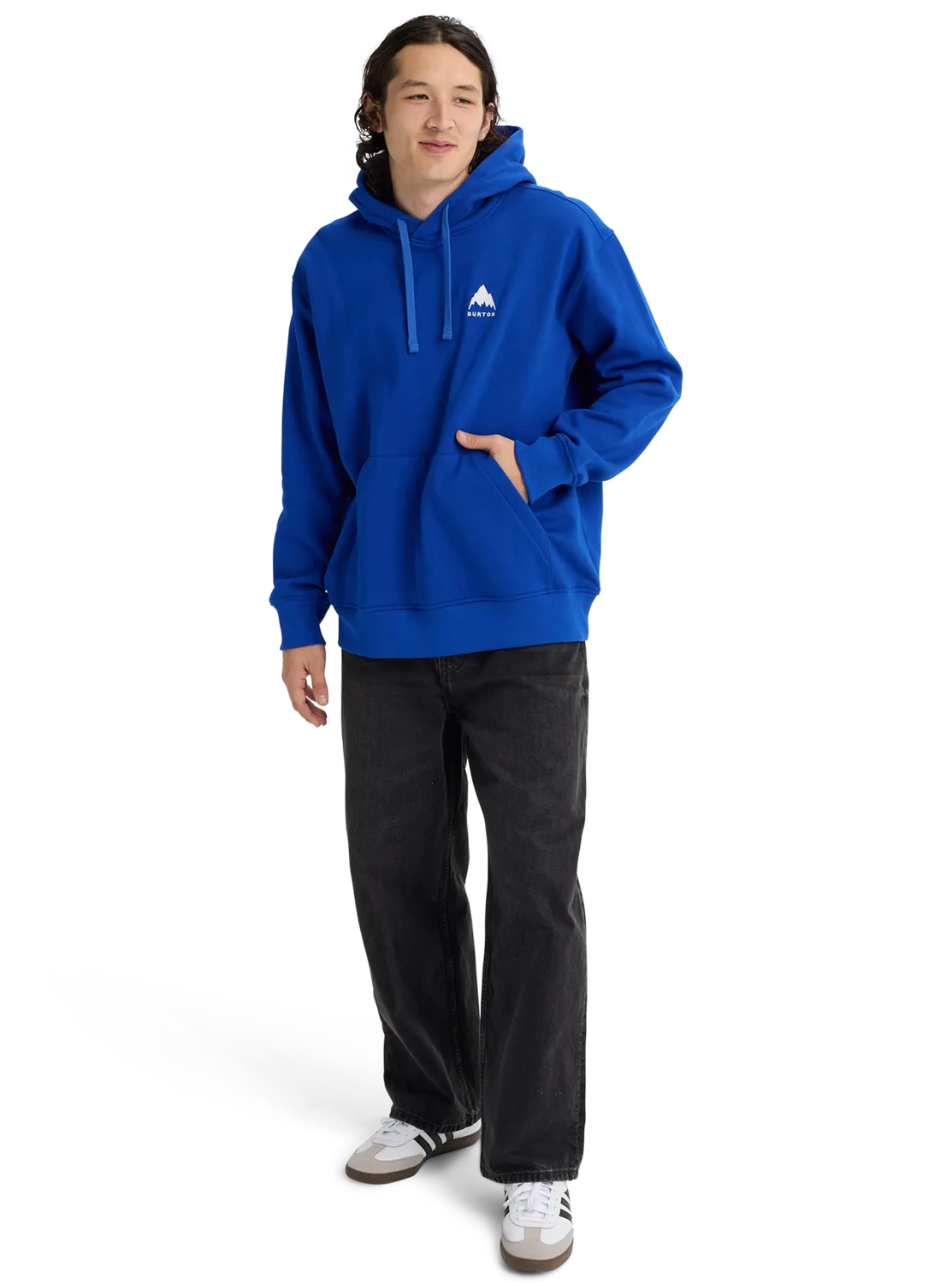 Burton Mountain Pullover huvtröja Jake Blue
