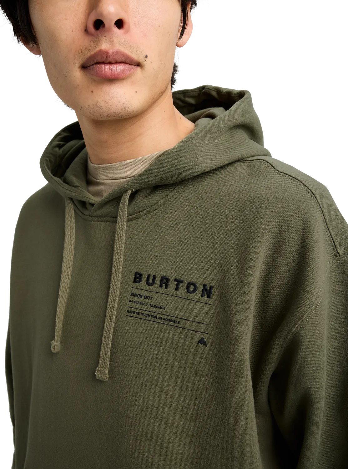Burton Moretown Pullover Hoodie Forest Moss ekologisk