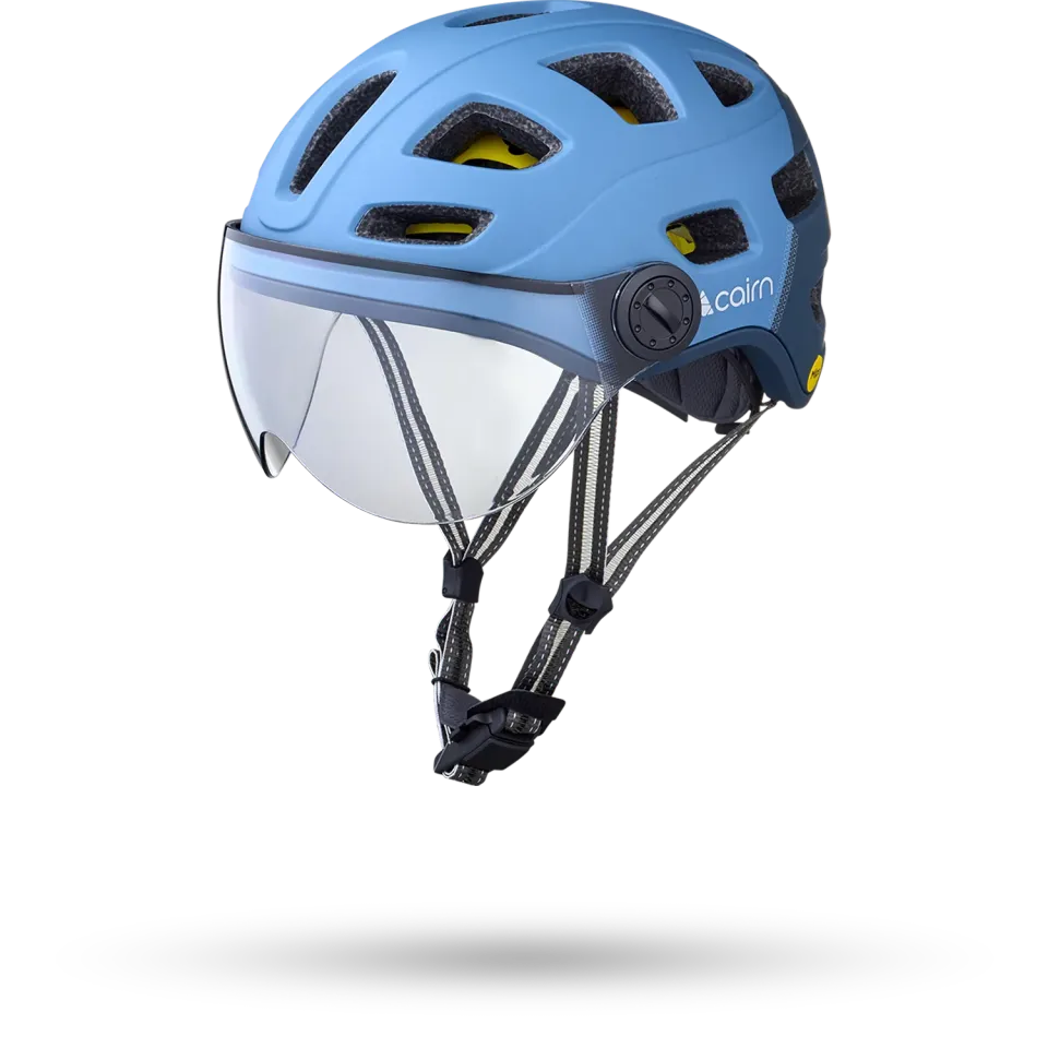 Cairn Sport Quartz Visor MIPS cykelhjälm denim visir