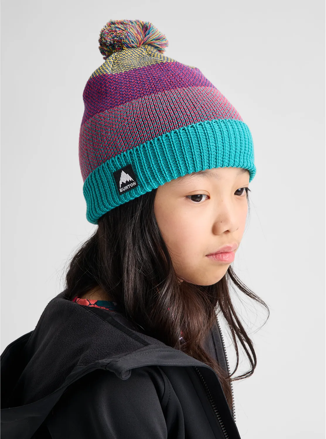 Burton Fleece-Lined Pom mössa barn svart