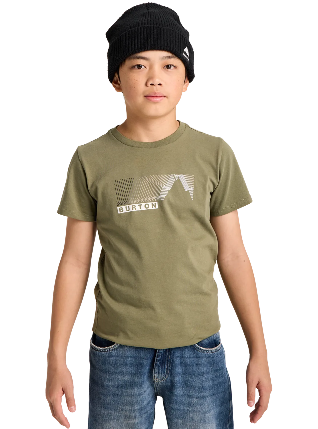 Burton Elmore t-shirt barn forest moss ekologisk