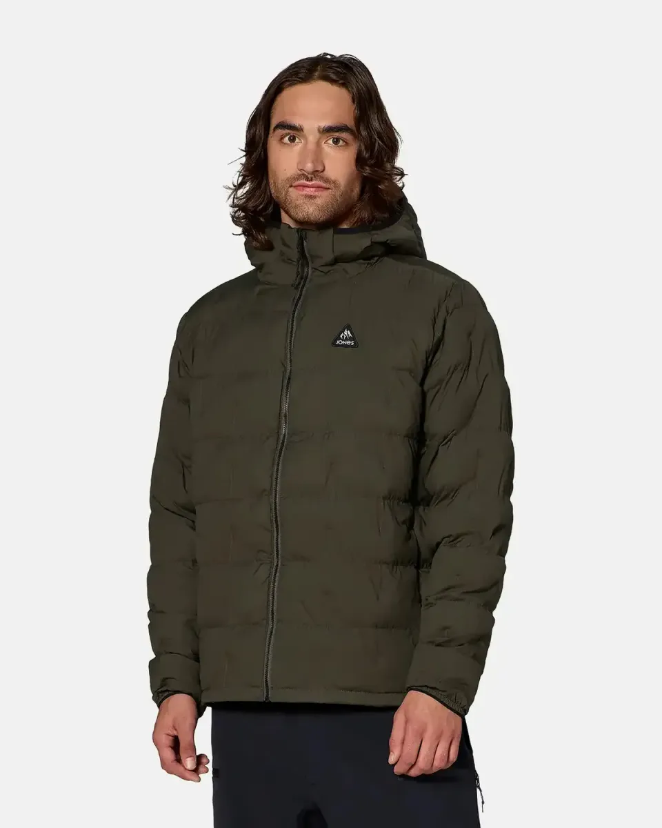 Jones Dark Start Stretch Hooded Jacka Herr Midnight Green isolerande