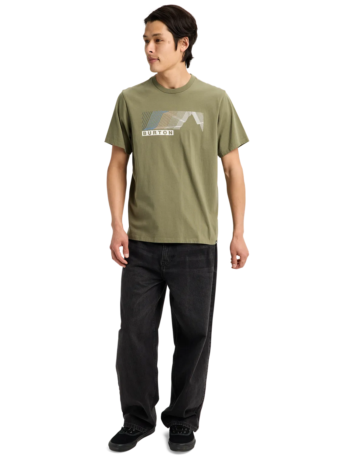 Burton Elmore t-shirt forest moss ekologisk bomull