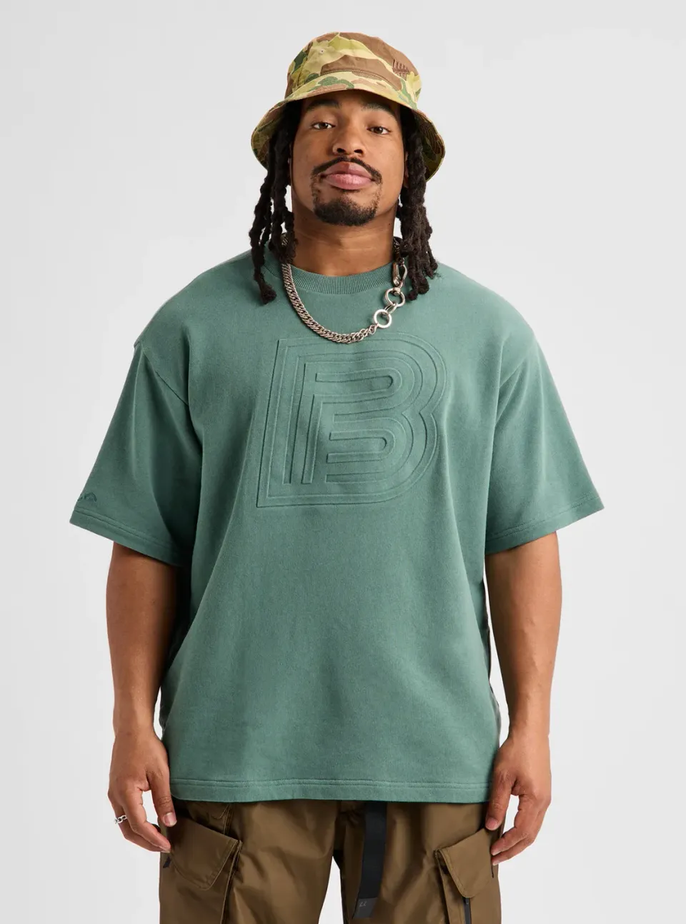 Burton Baggy B Tee t-shirt Lunar Sand tung ekologisk bomull