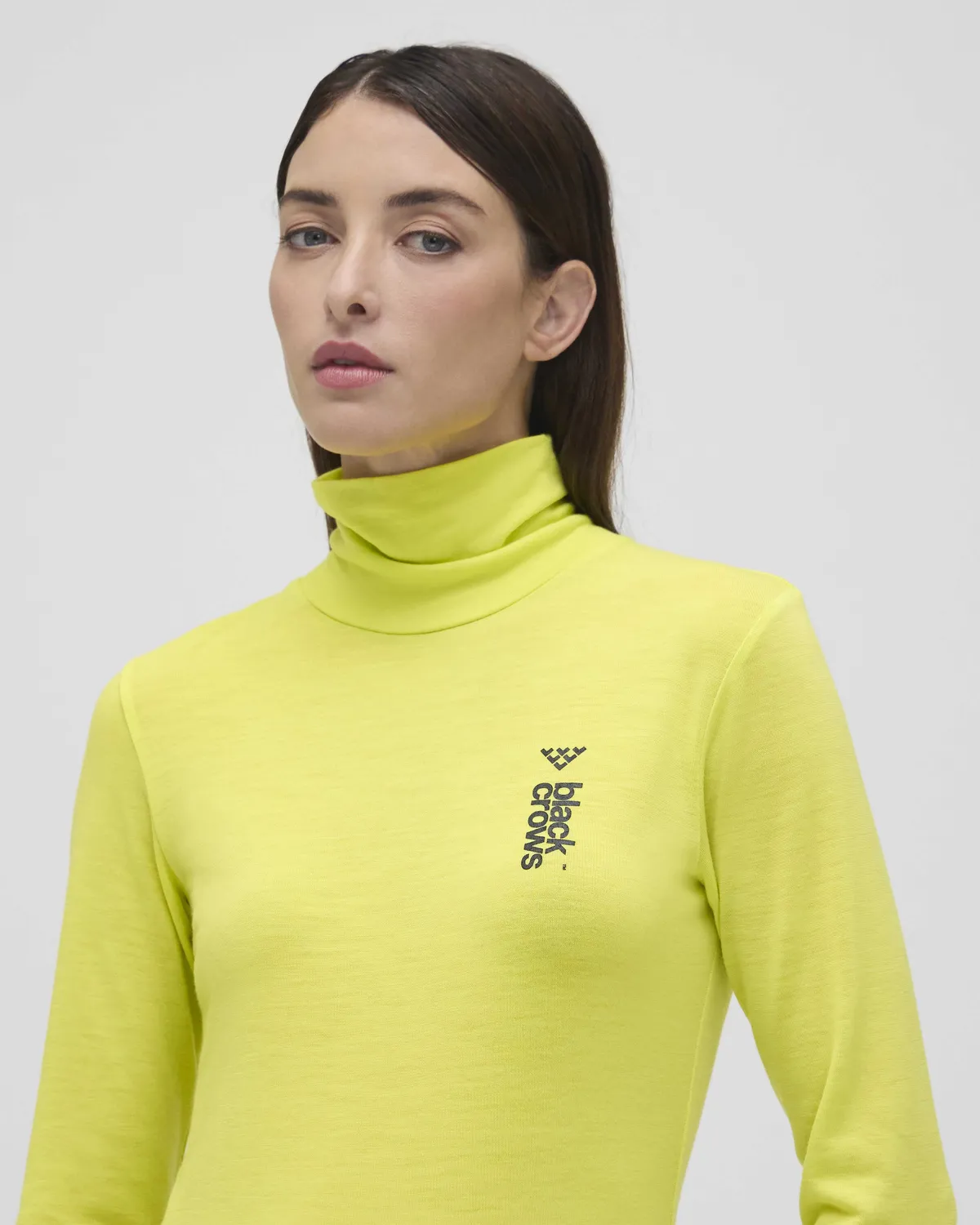 Black Crows Merino polotröja dam svart turtleneck ull