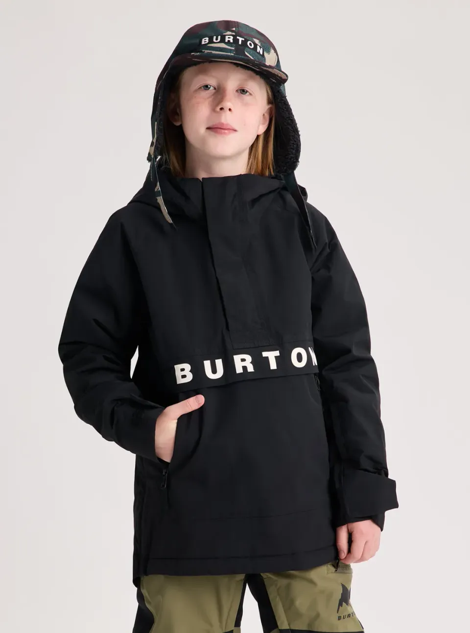 Burton Frostner 2L Anorak barnjacka True Black vattentät