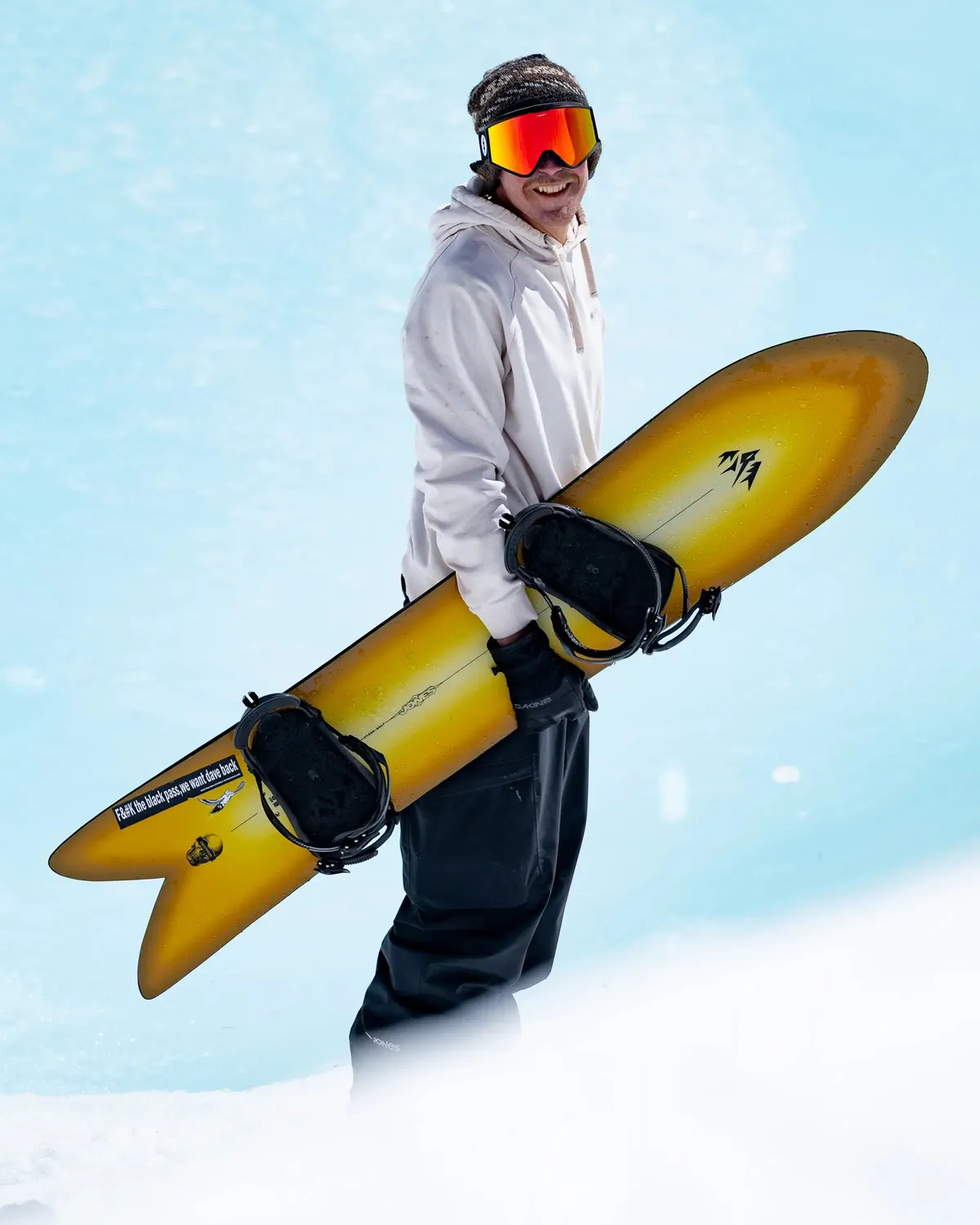 Jones Storm Wolf 154 Snowboard freeride swallowtail
