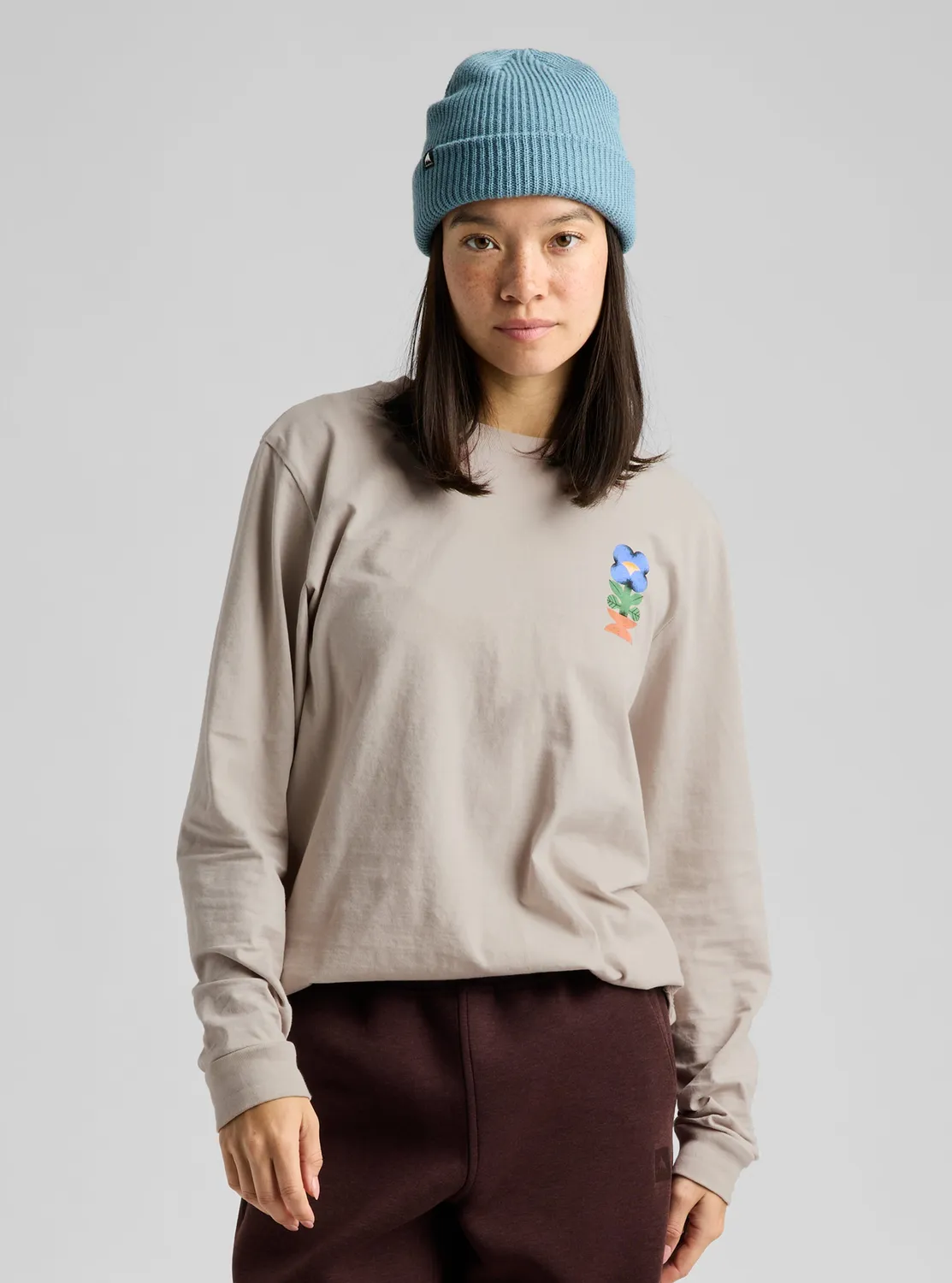 Burton Yeasayer 27 långärmad t-shirt Chinchilla Gray bomull