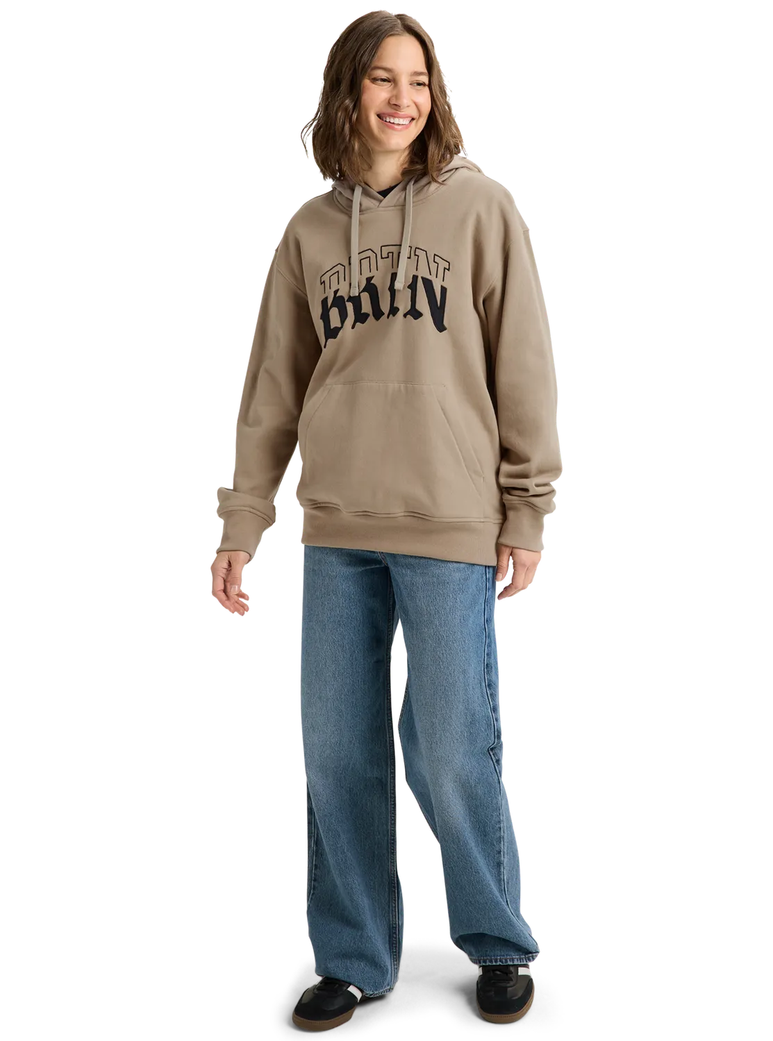 Burton Varsity pullover hoodie Summit Taupe ekologisk bomull