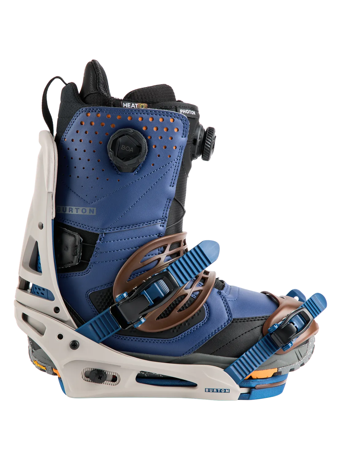 Burton Malavita snowboardbindning Warm Gray M