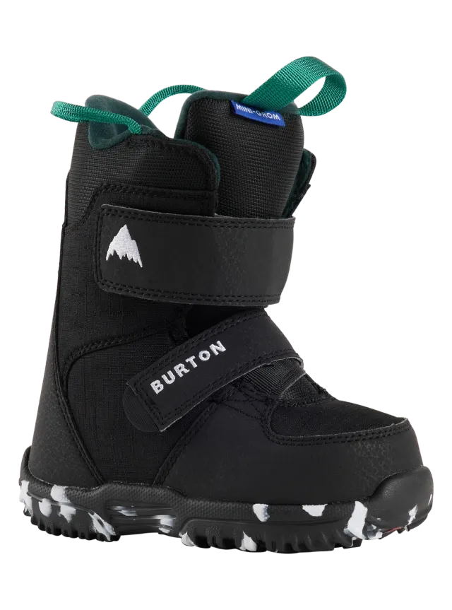 Burton Mini Grom snowboardboots barn Black mjuk flex