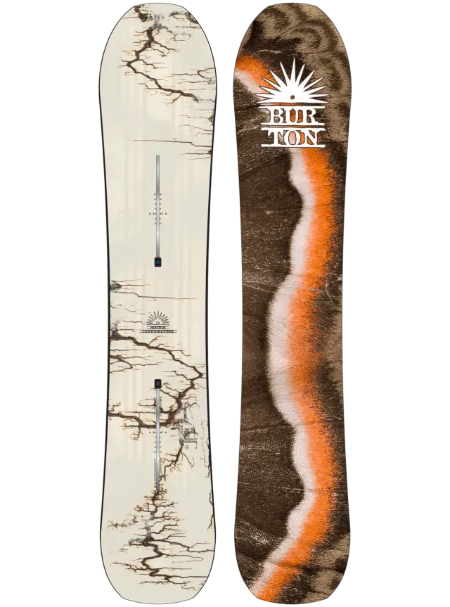 Burton Cartographer Camber snowboard 154 Fractal Burning camber