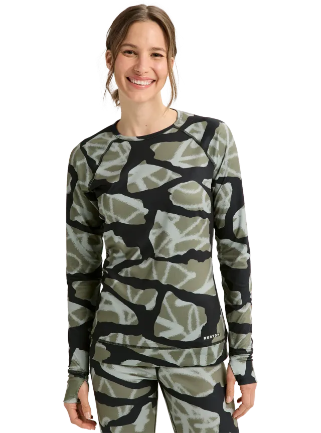 Burton Lightweight X Crewneck underställströja True Black tunn