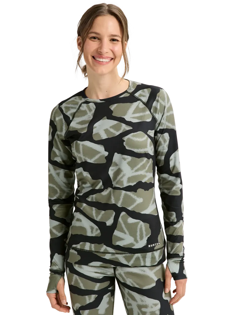 Burton Lightweight X Crewneck underställströja True Black tunn