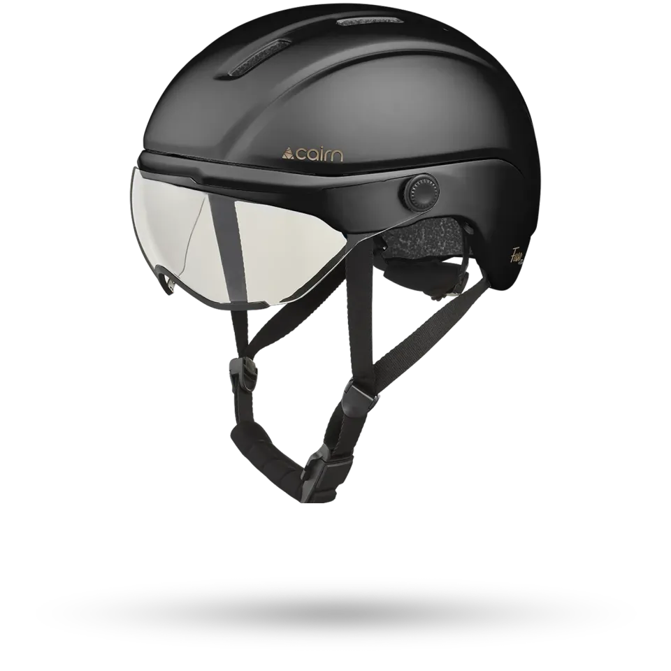 Cairn Fuse Visor cykelhjälm mat metallic black visir