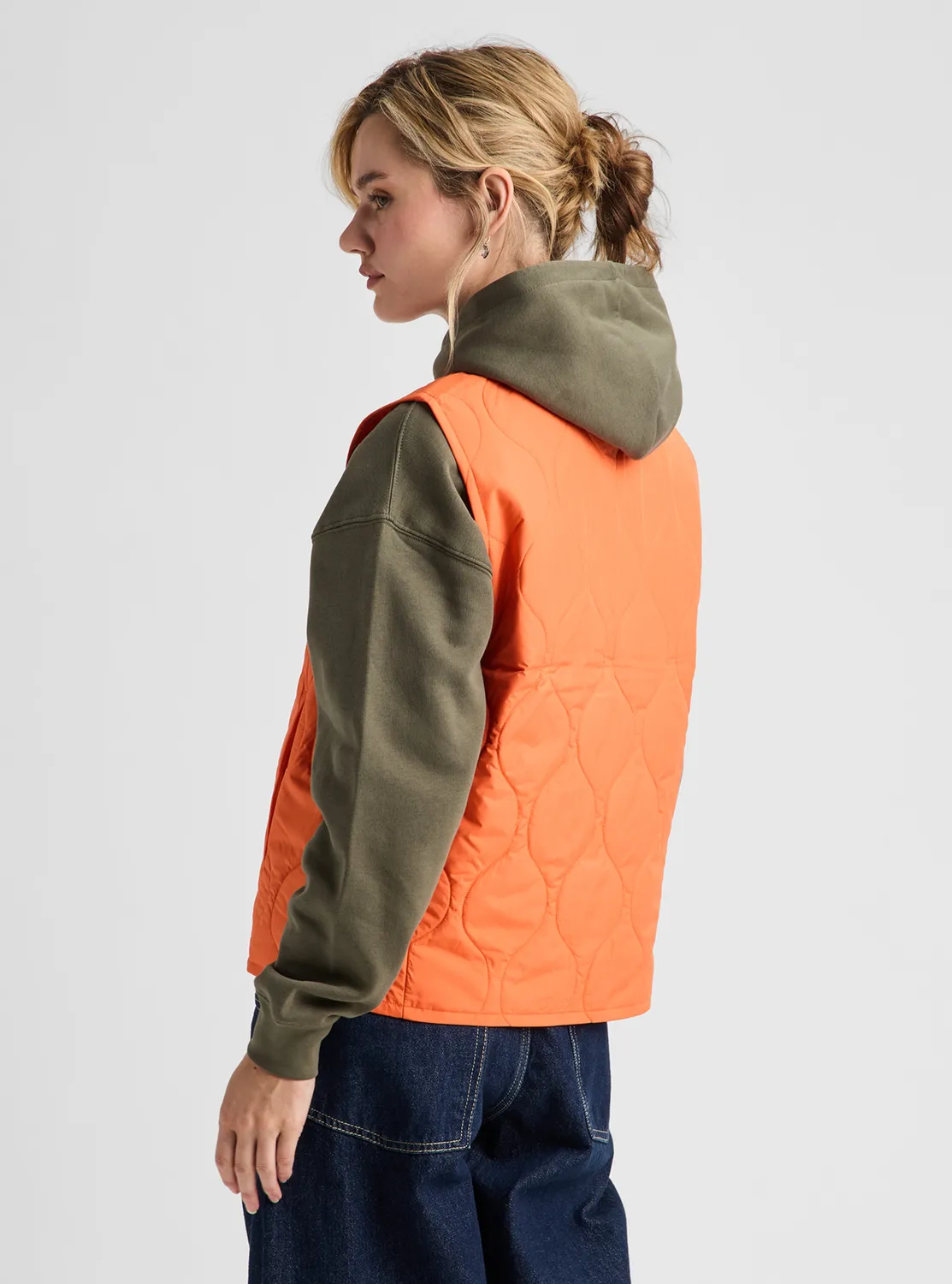 Burton Quilted Synthetic pufferväst dam True Black lätt