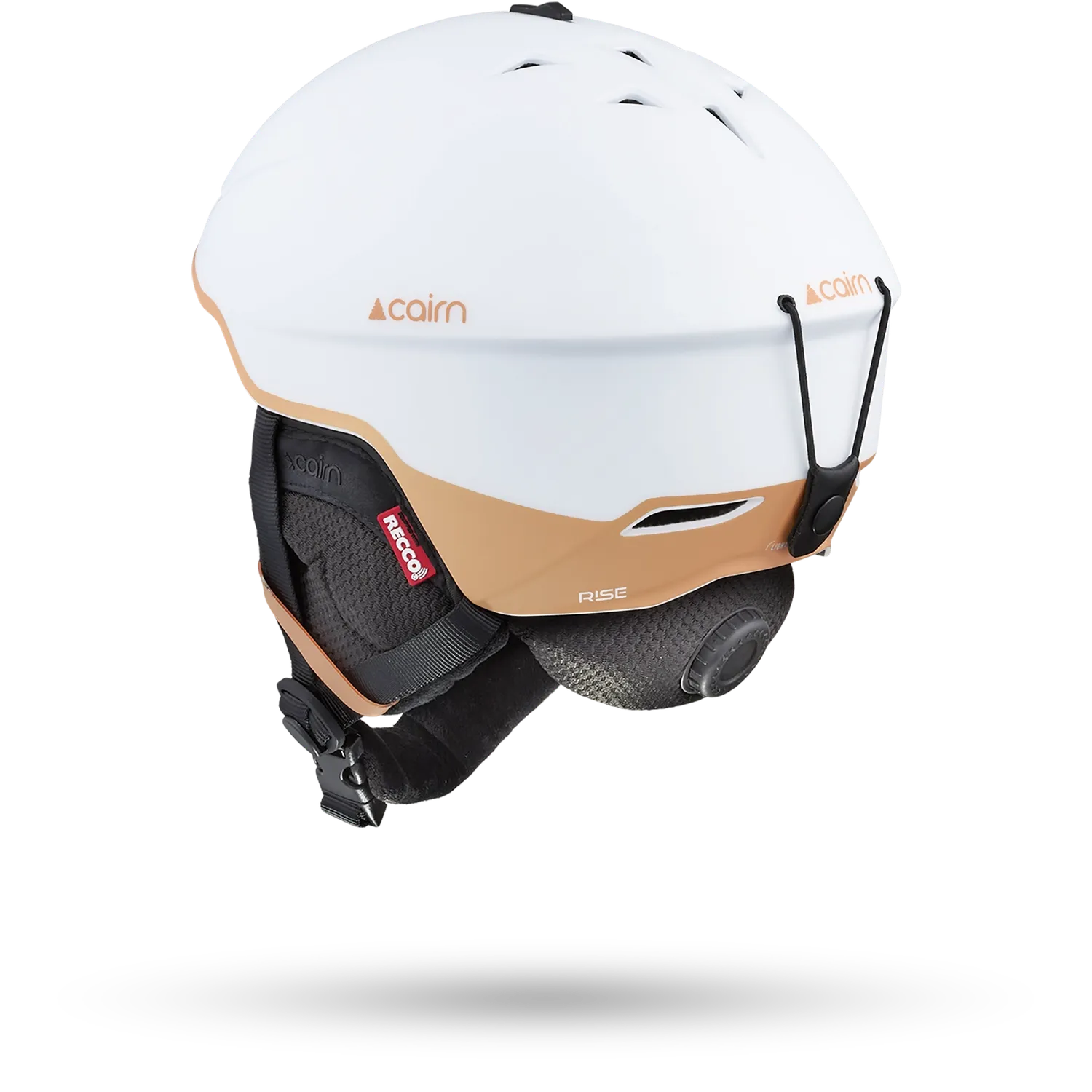 Cairn Rise Pure skidhjälm white Recco freeride