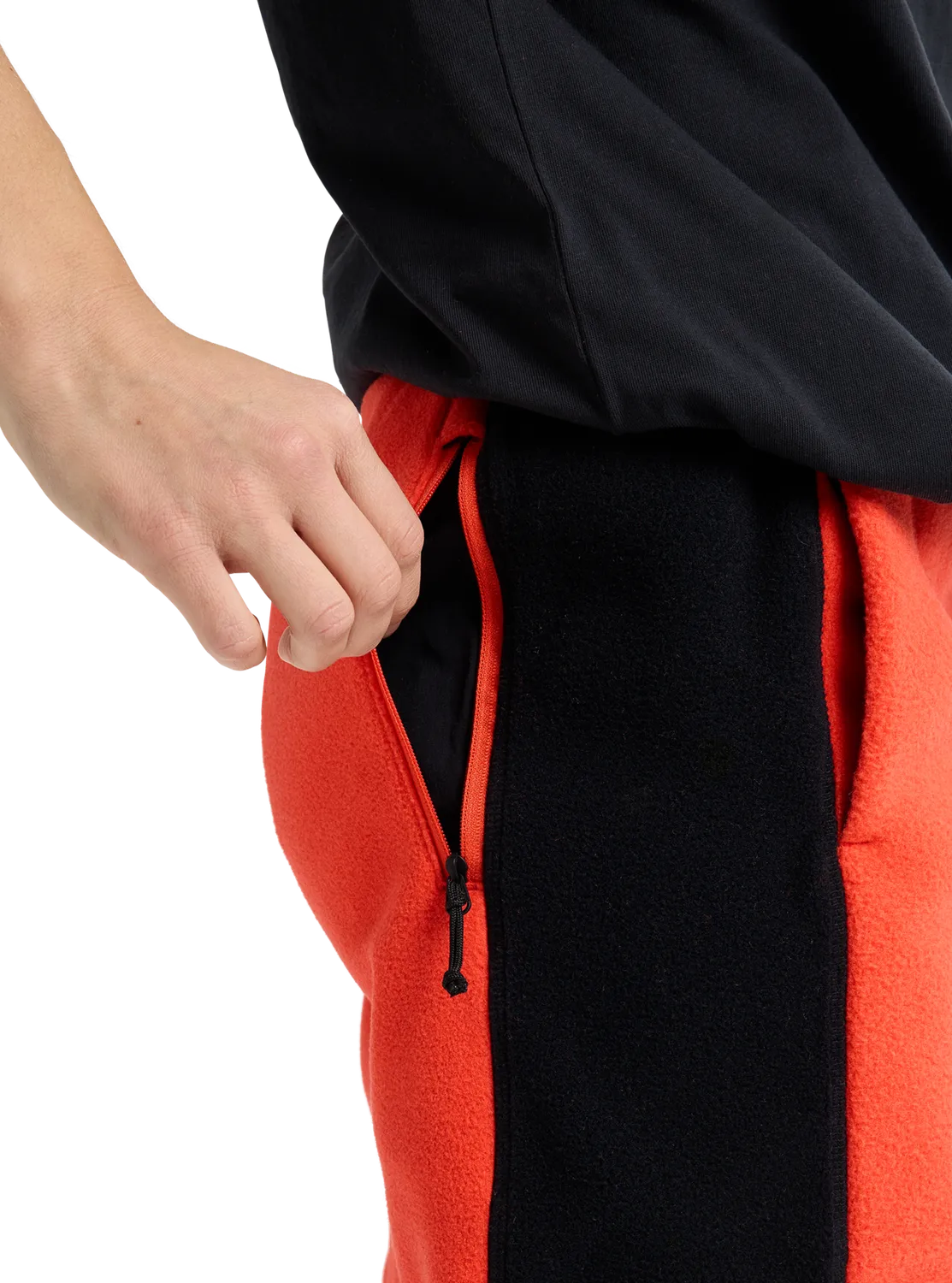 Burton Cinder fleecebyxa Fiesta Red True Black M
