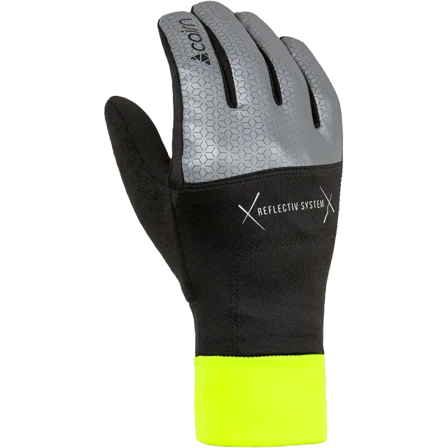 Cairn Sport Keyrun handskar Black Lemon reflex