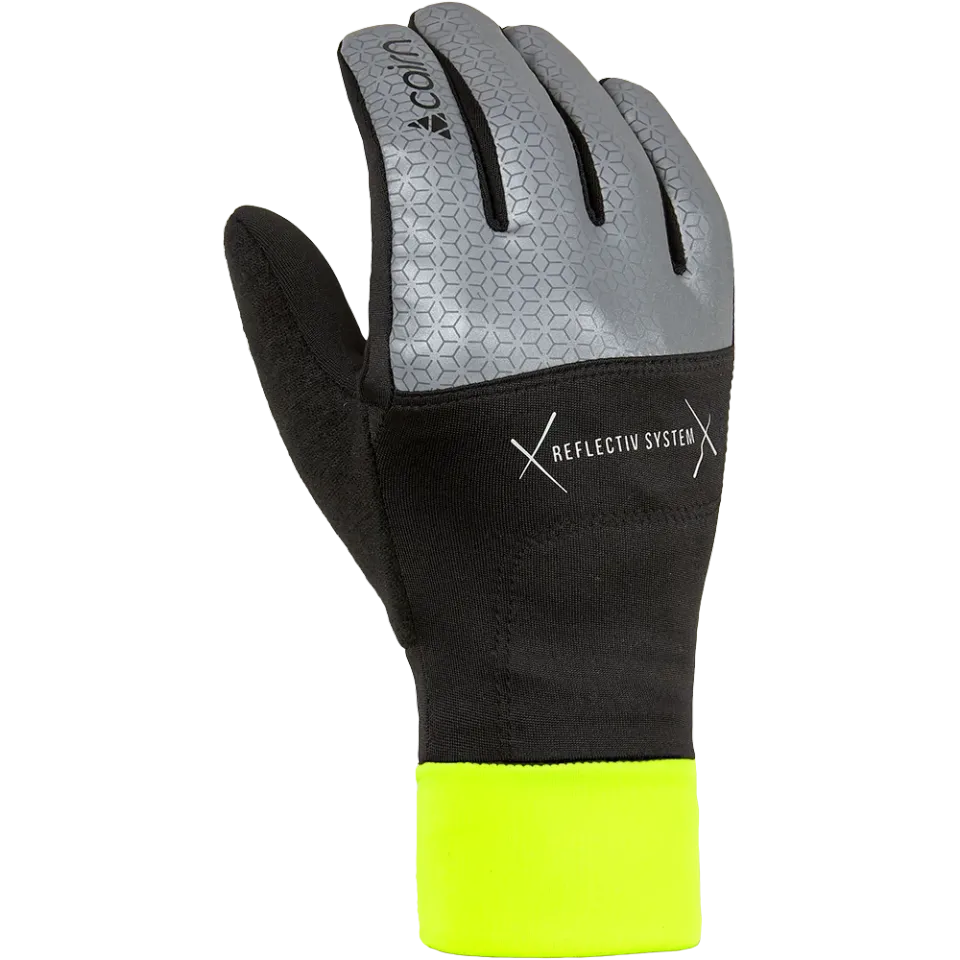 Cairn Sport Keyrun handskar Black Lemon reflex