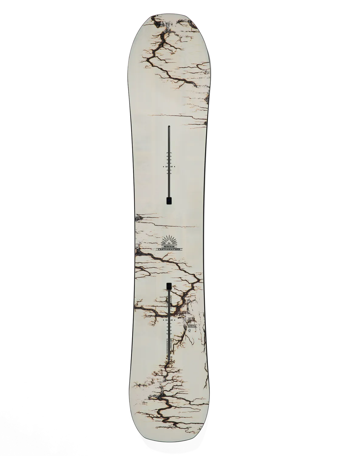 Burton Cartographer Camber snowboard 154 Fractal Burning camber