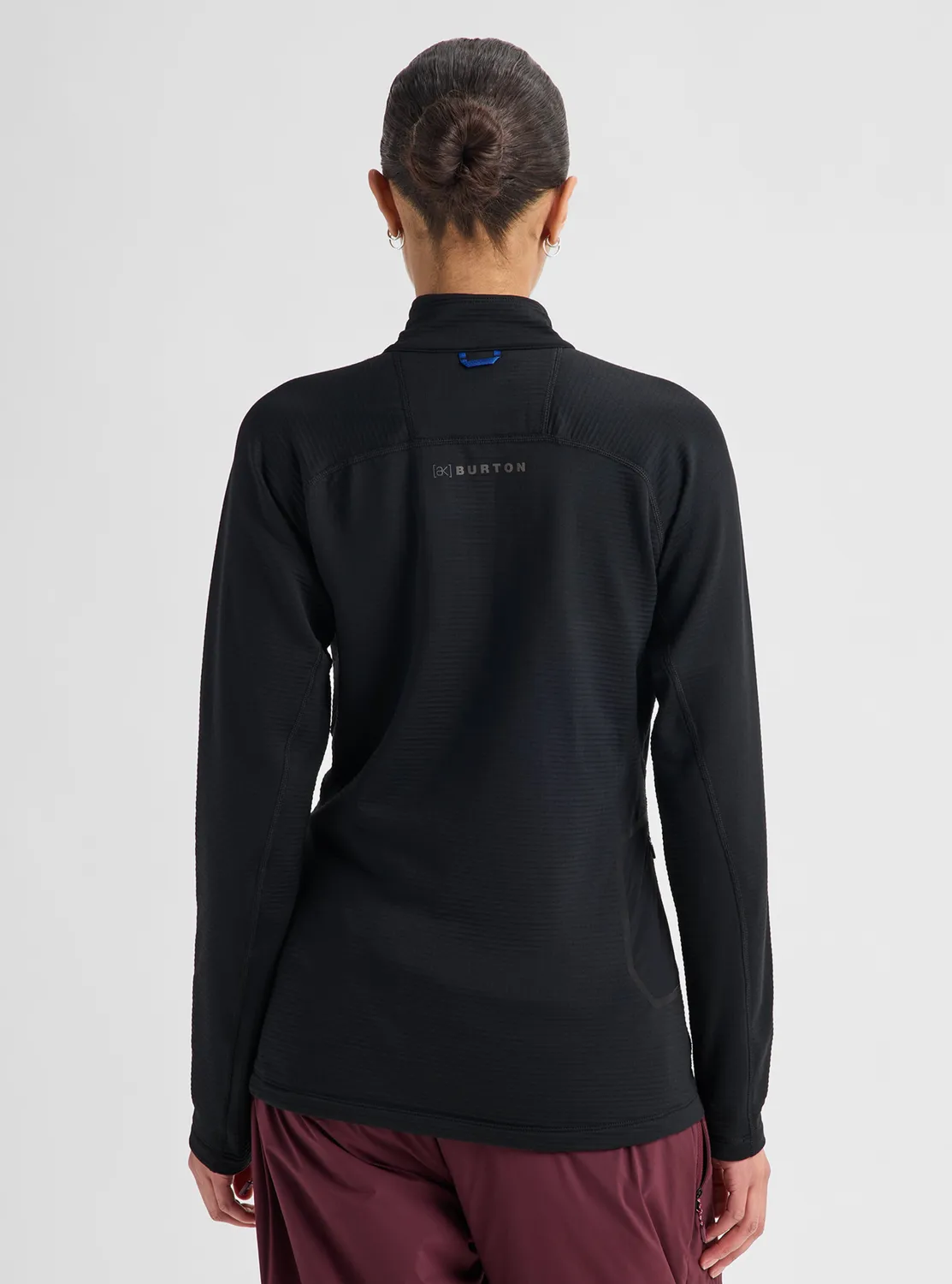 Burton [ak] Helium Grid Quarter-Zip fleece True Black andas